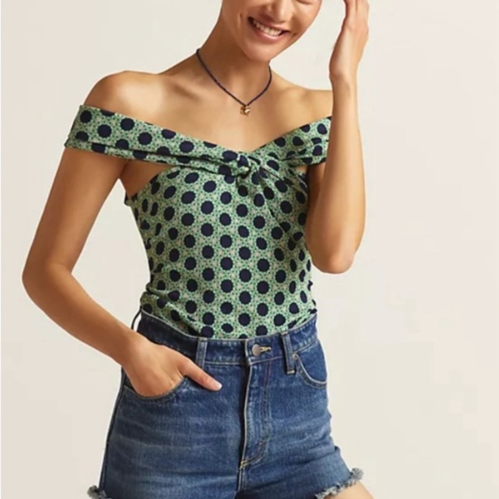 Anthropologie Maeve Off the Shoulder Top NWT Size XS